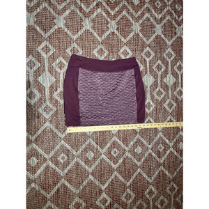 Smartwool Purple Maroon Diamond Peak Quilted Woodsmoke Heather Skirt Size Medium